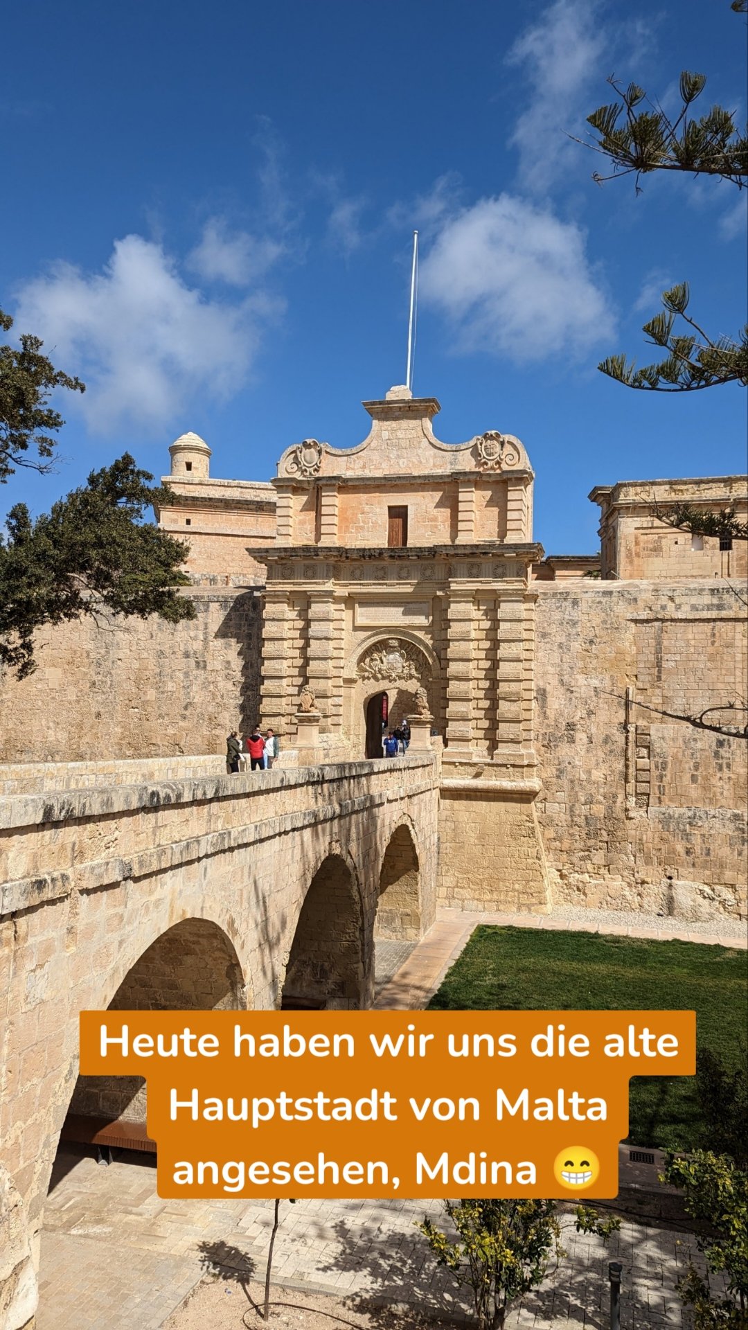 Heute haben wir uns die alte Hauptstadt von Malta angesehen, Mdina 😁