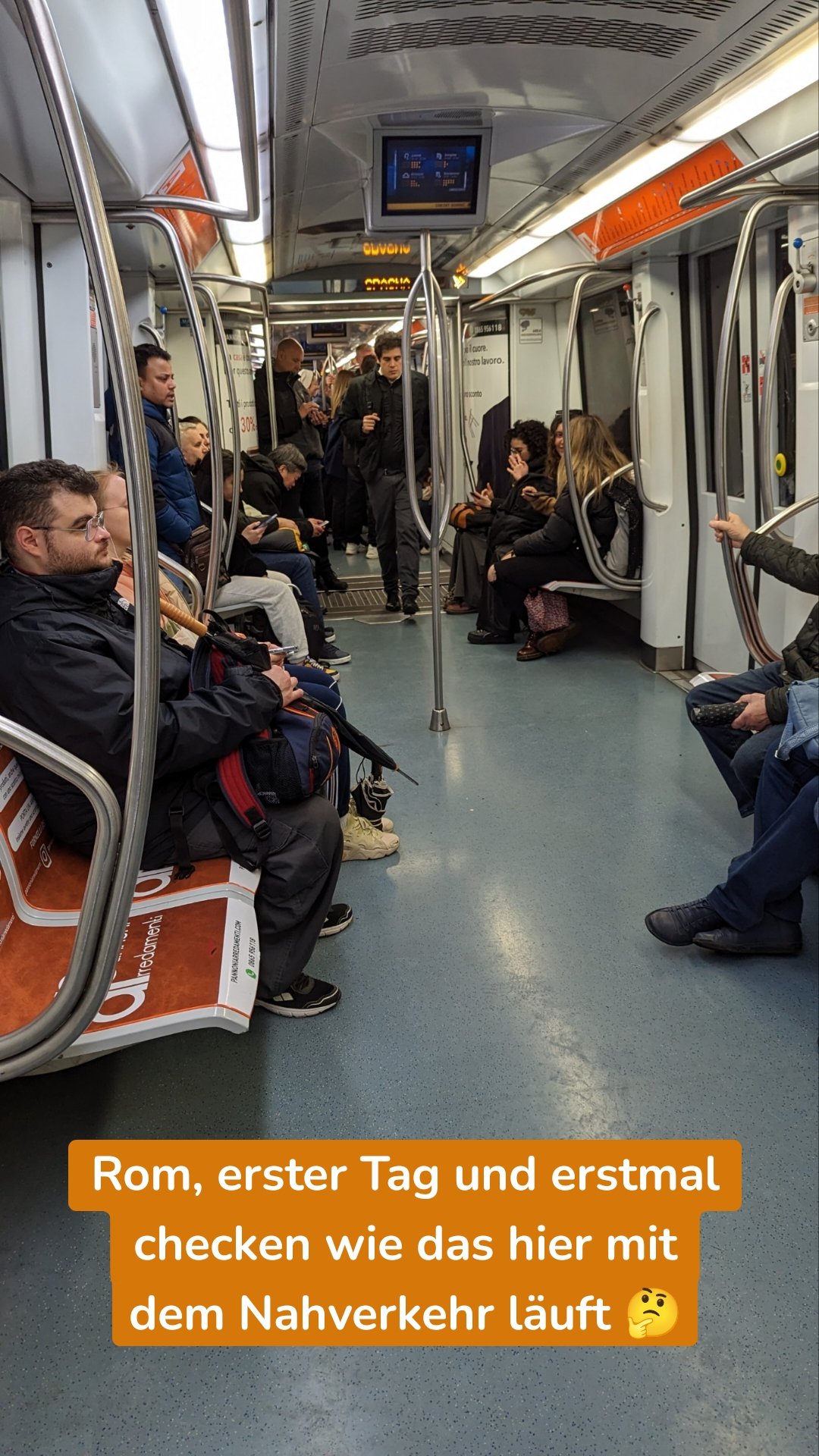 Rom, erster Tag und erstmal checken wie das hier mit dem Nahverkehr läuft 🤔