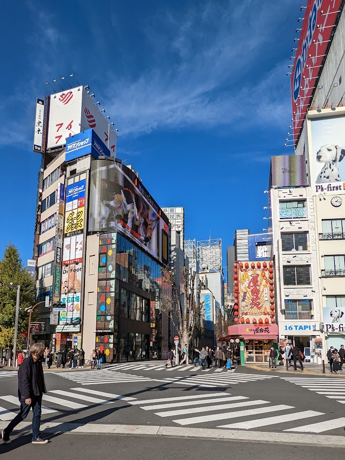 3D-Anzeigetafel mit Katze in Shinjuku