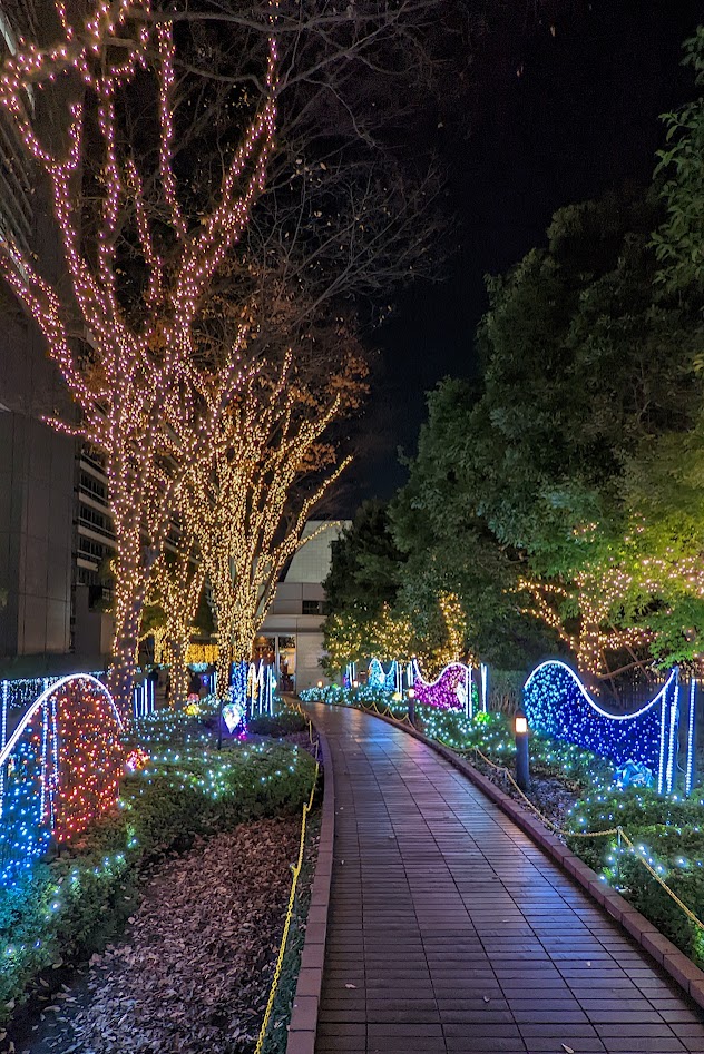 Christmas Lights auf der Shinjuku Southern Terrace
