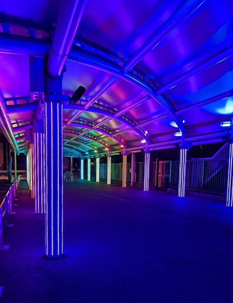 Eingang der Tokyo Mega Illumination auf der Pferderennbahn