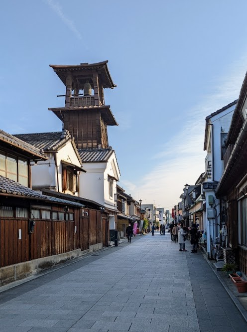 Historischer Turm in der Edo-Altstadt von Kawagoe