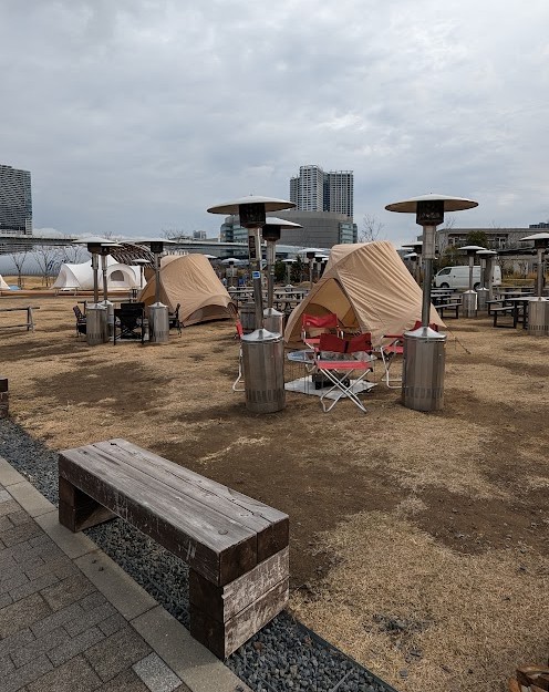 Camping- und Grillplatz in Toyosu