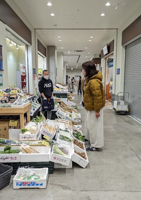 Fischmarkt Toyosu am Mittag