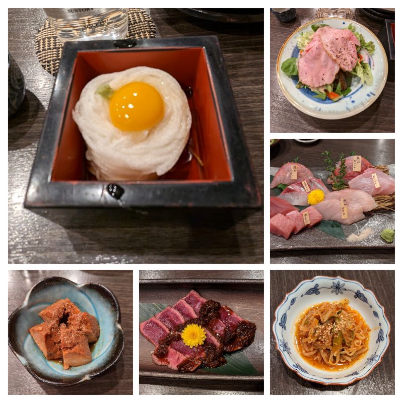 Gerichte in einer Izakaya-Bar nördlich von Ueno