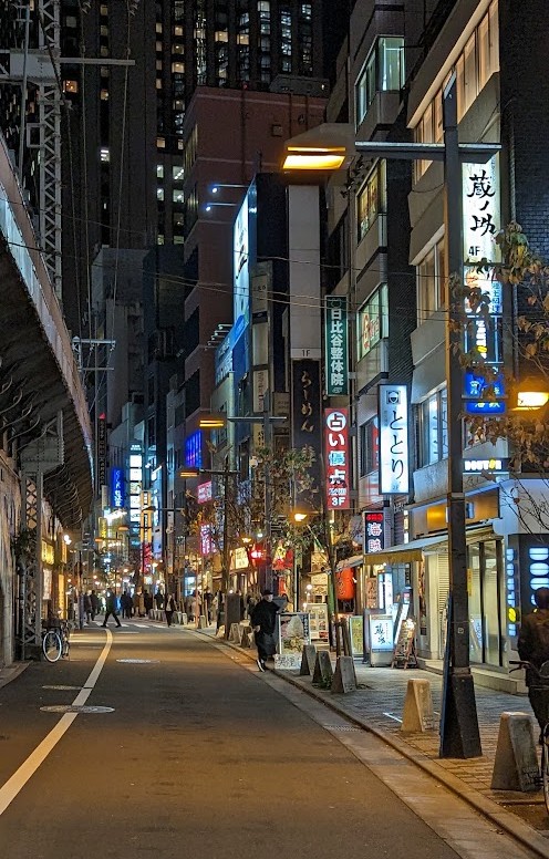 Weihnachtsbeleuchtung in Ginza